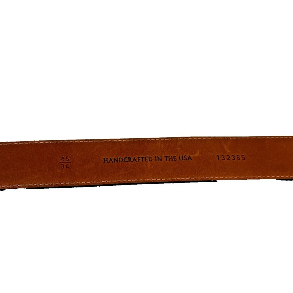 John W. Nordstrom Men's Handcrafted in‎ US Nylon/Gen Leather Belt Black Size 34